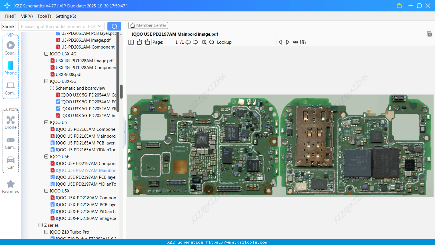 VIVO IQOO U5E PD2197AM Mainbord Image